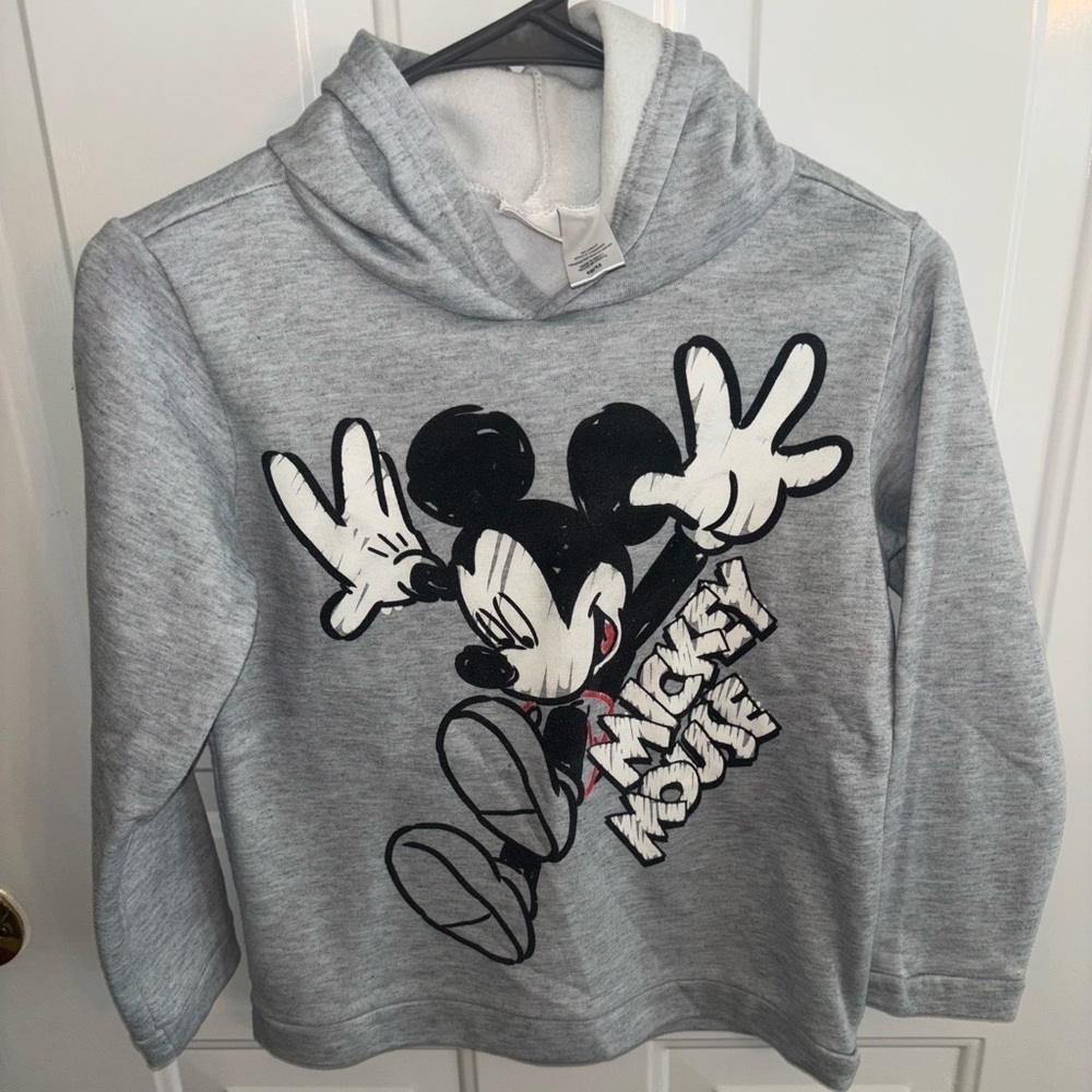 Disney Junior Mickey Mouse Hoodie Youth 10/12 Unisex Boys Girls Pullover
